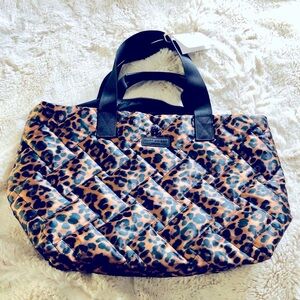Leopard print Kurt Geiger London weekend bag